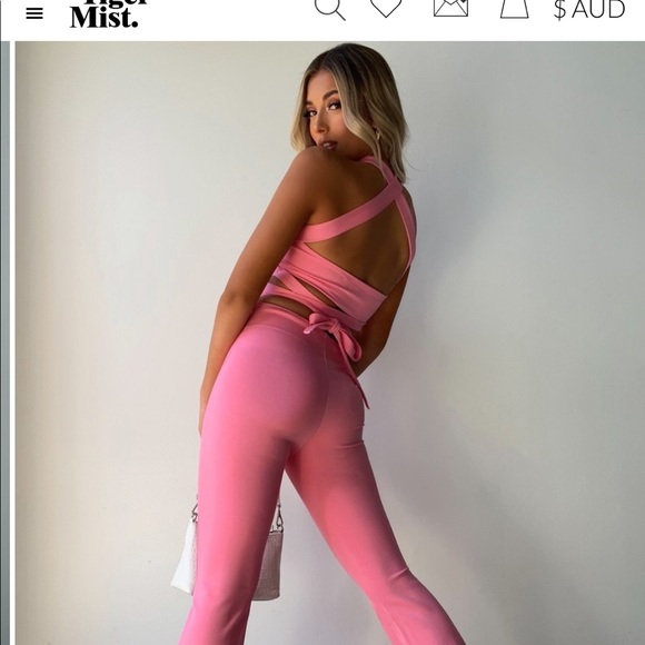 Tiger mist Evangelos crop top pink - Picture 4 of 6